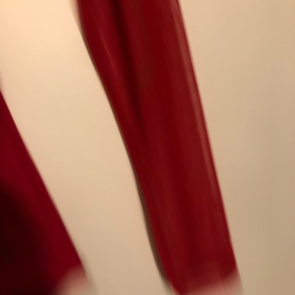 Ambiance red bodysuit with mesh sleeves size small - Picture 4 of 7